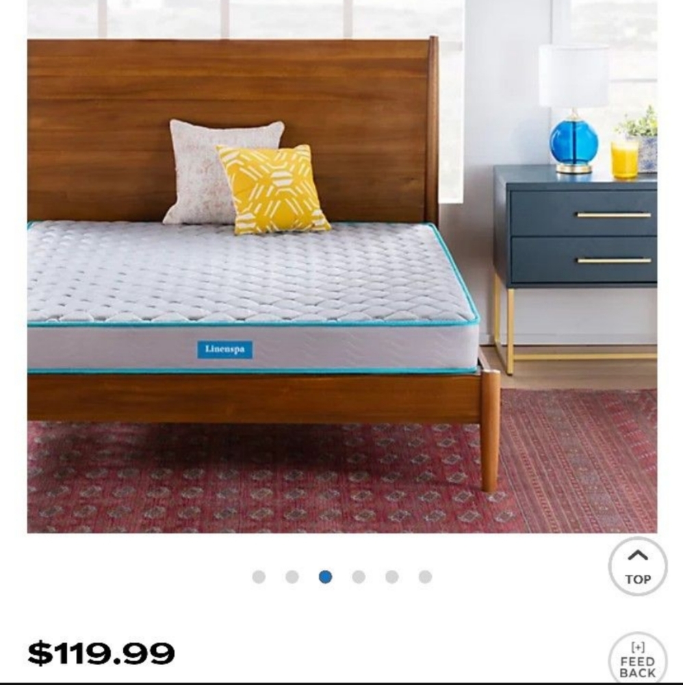 Linenspa 6 Inch Innerspring Twin Mattress with Foam Layer - Firm Feel - CertiPUR